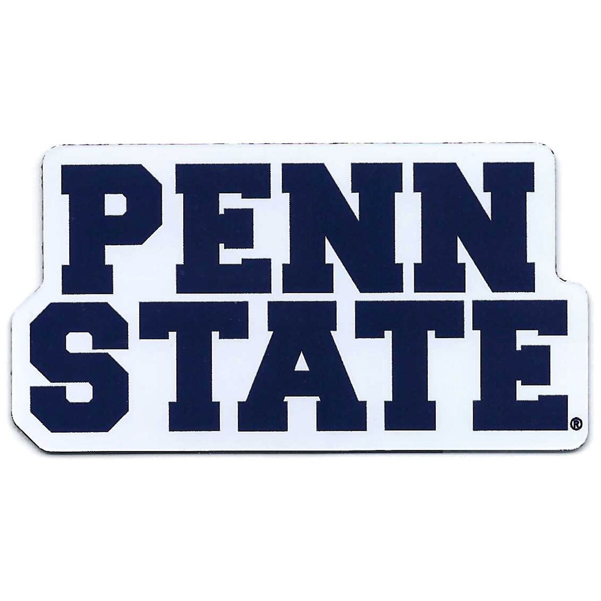 auto magnet Penn State in block letters